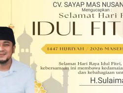 Ucapan Hari Raya Idul Fitri 1447 H. CV. SAYAP MAS NUSANTARA