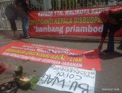 Seniman Turun Jalan, Teriakan “Copot Kadis!” Menggema dalam Aksi Budaya