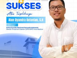 Alun Dyandra Octavian Terpilih sebagai Ketua KNPI Kota Madiun Periode 2026–2029