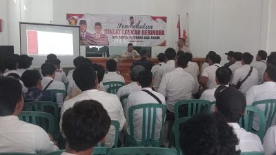 Gerindra Kabupaten Kediri Gembleng Laskar Partai, Ketut Gutomo: Jadi Garda Terdepan Tangkal Hoaks dan Kawal Program Kerakyatan