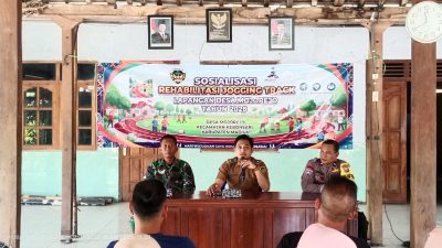 Pemdes Mojorejo Dorong Peningkatan Fasilitas Olahraga Lewat Sosialisasi Rehabilitasi Jogging Track