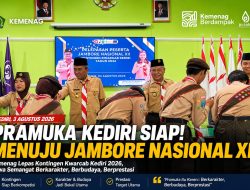 Kepala Kemenag Kediri Lepas Kontingen Jamnas XII 2026, Tekankan Pramuka sebagai Kawah Candradimuka Pembentuk Karakter