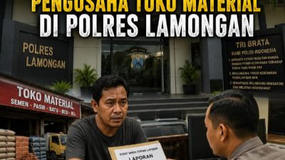 Bos Property TKB di Laporkan Pengusaha Toko Material di Polres Lamongan