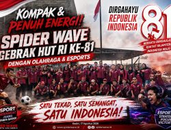 Kompak dan Penuh Energi, Spider Wave Gebrak HUT RI ke-81 dengan Olahraga dan Esports
