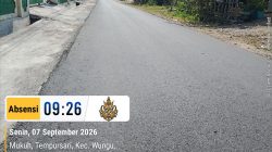 Perlancar Akses Warga, Pemerintah Desa Tempursari Madiun Lakukan Pengaspalan Jalan Hotmix