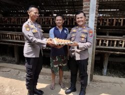 Jaga Produksi Telur, Polsek Kandat Turun Langsung Bina Peternak