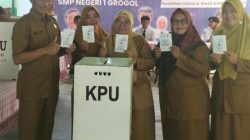 Tiga Paslon Bertarung, Rasya Galang–Levina Menangi Pemilihan OSIS SMPN 1 Grogol