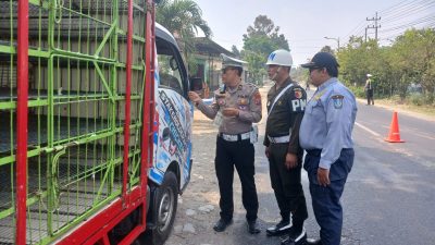 Operasi Gabungan di Jalur Kediri-Kandat, 34 Kendaraan Ditindak