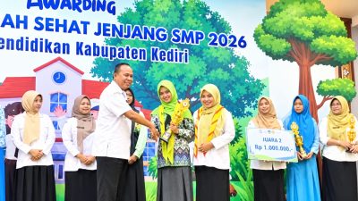 SMPN 1 Plemahan Kampiun Sekolah Sehat SMP 2026, Enam Sekolah Terbaik Adu Inovasi
