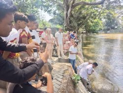 HUT Prabowo, Gerindra Kabupaten Kediri Tebar 10.000 Bibit Ikan dan Gaungkan Gerakan Indonesia ASRI